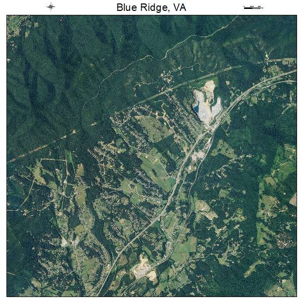 Blue Ridge, VA air photo map