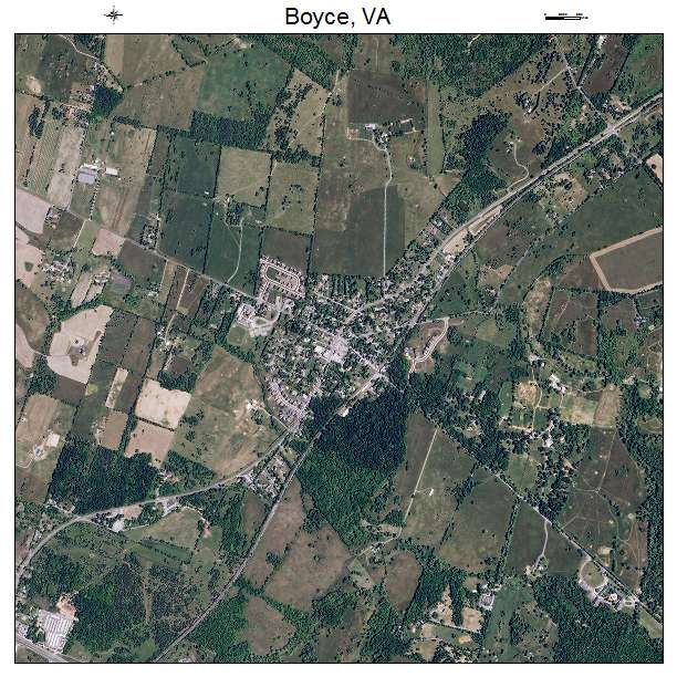 Boyce, VA air photo map