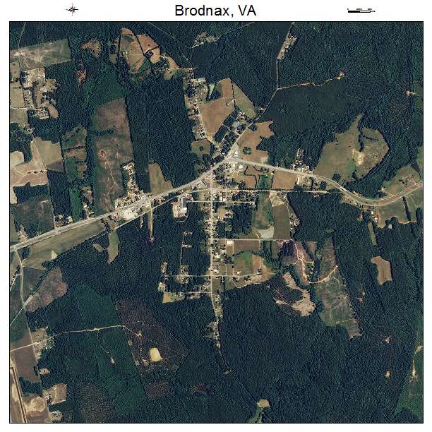 Brodnax, VA air photo map