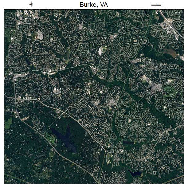 Burke, VA air photo map