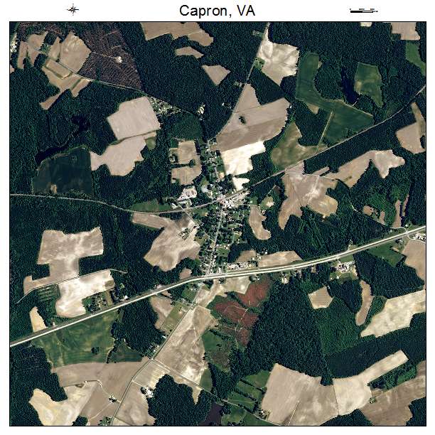 Capron, VA air photo map