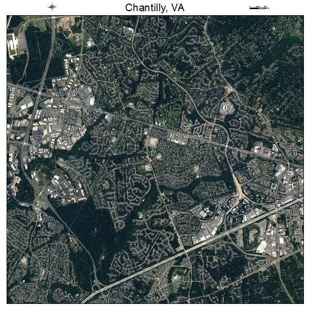 Chantilly, VA air photo map
