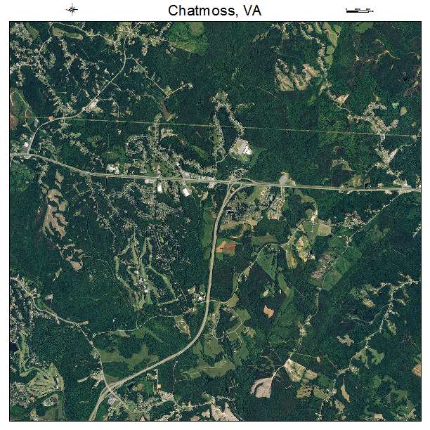 Chatmoss, VA air photo map
