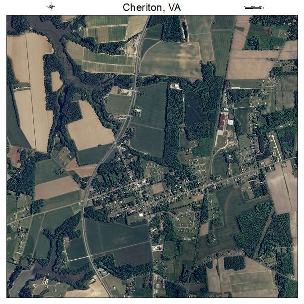 Cheriton, VA air photo map
