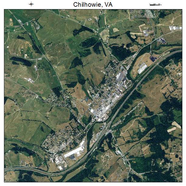 Chilhowie, VA air photo map