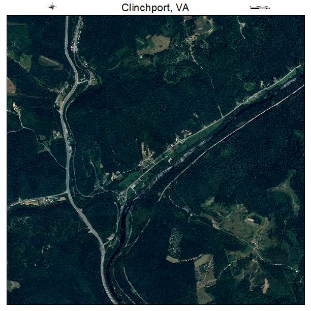 Clinchport, VA air photo map