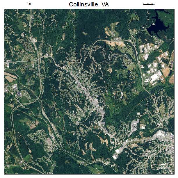 Collinsville, VA air photo map