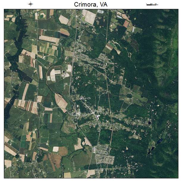 Crimora, VA air photo map