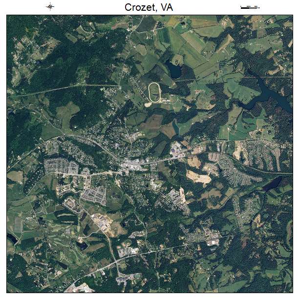 Crozet, VA air photo map