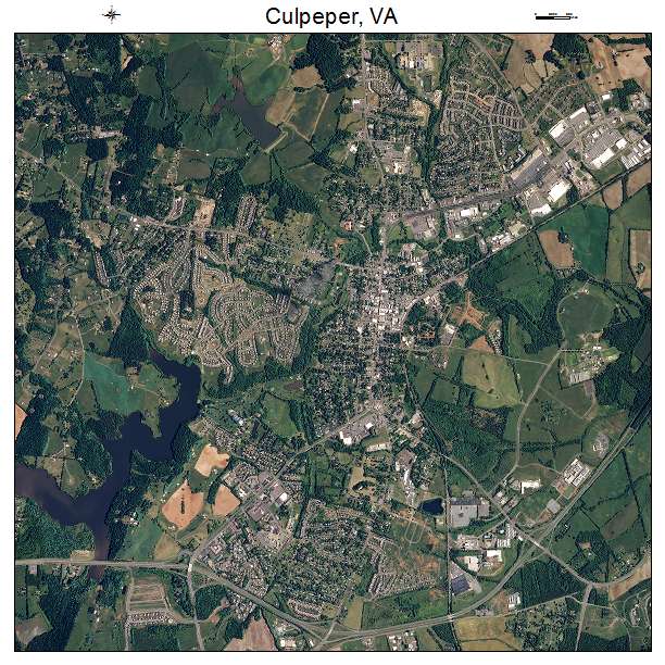 Culpeper, VA air photo map