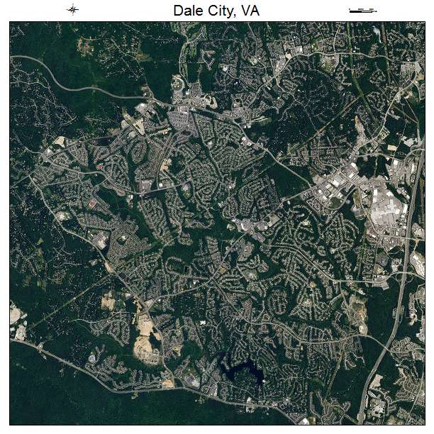 Dale City, VA air photo map