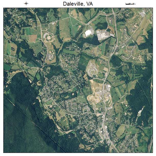 Daleville, VA air photo map