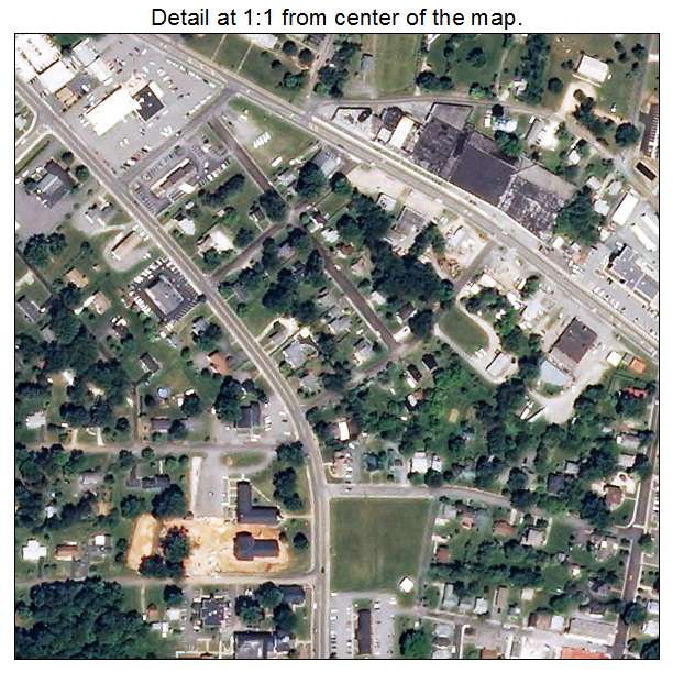 Appomattox, Virginia aerial imagery detail