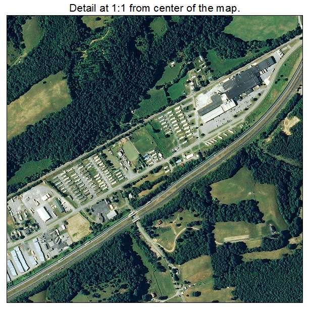Atkins, Virginia aerial imagery detail