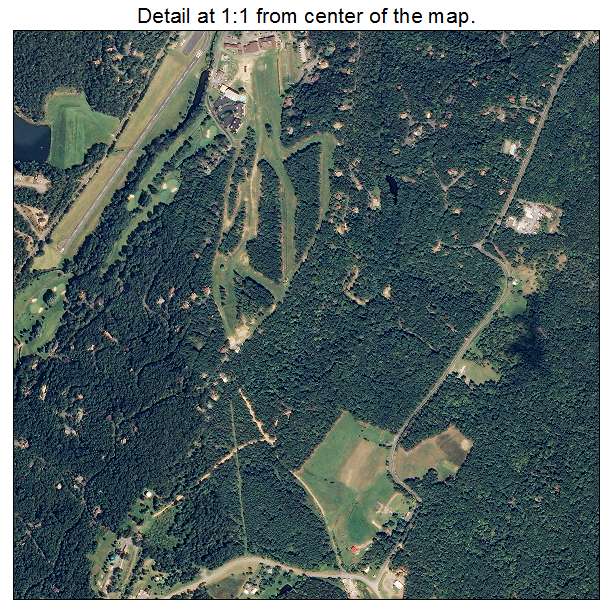 Basye Bryce Mountain, Virginia aerial imagery detail