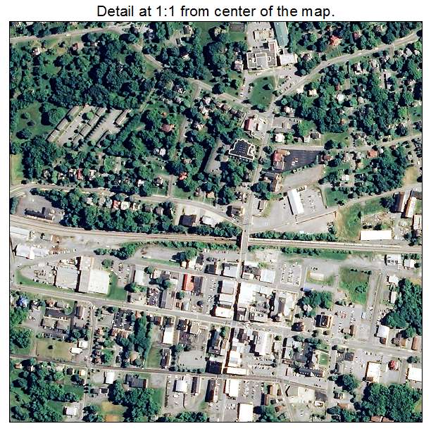 Bedford, Virginia aerial imagery detail