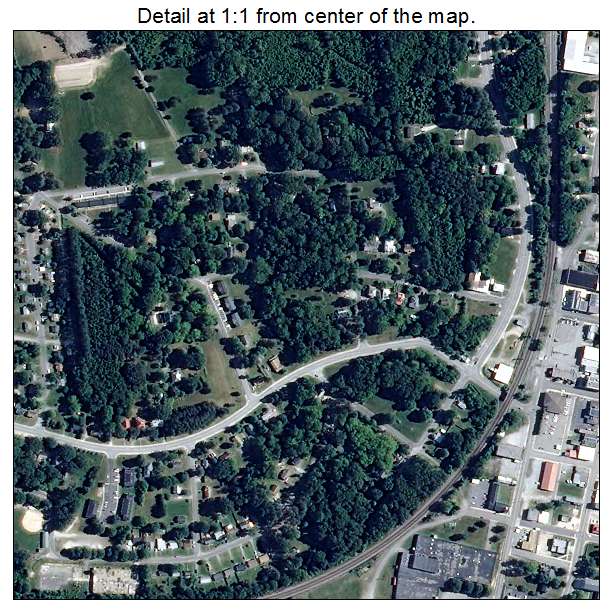 Blackstone, Virginia aerial imagery detail