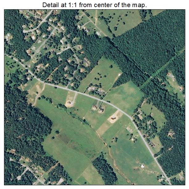 Blue Ridge, Virginia aerial imagery detail