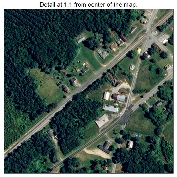 Branchville, Virginia aerial imagery detail