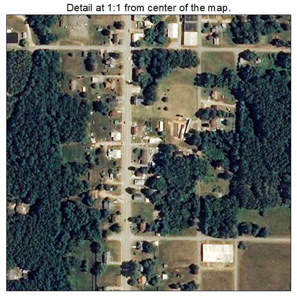 Brodnax, Virginia aerial imagery detail