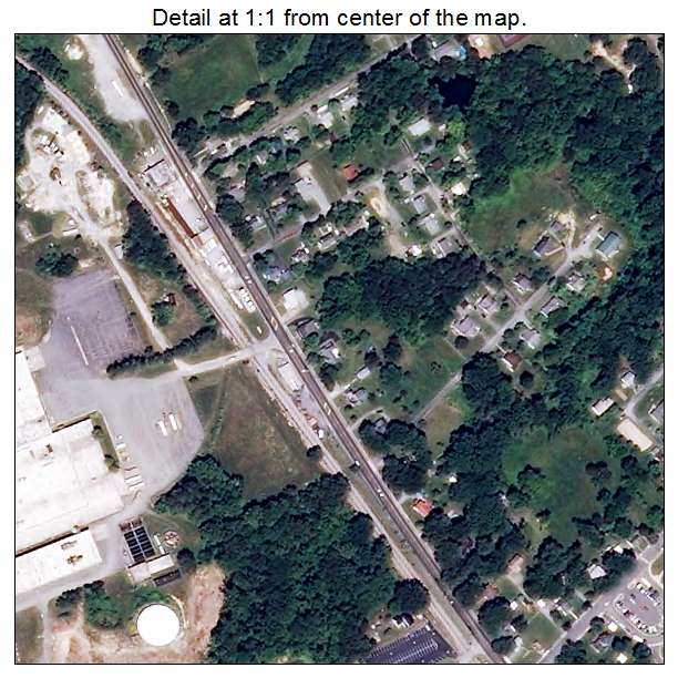 Brookneal, Virginia aerial imagery detail