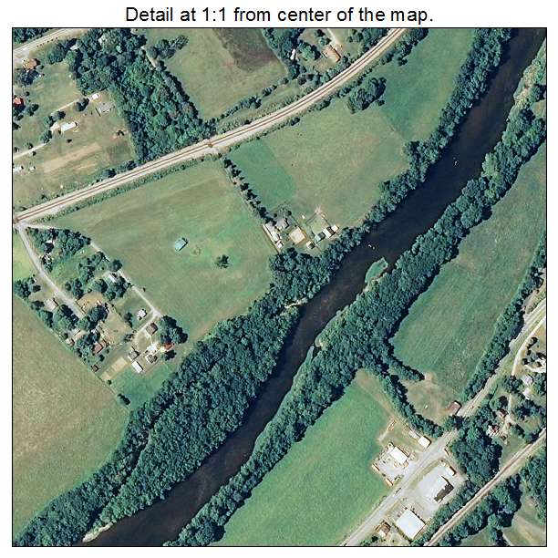 Buchanan, Virginia aerial imagery detail