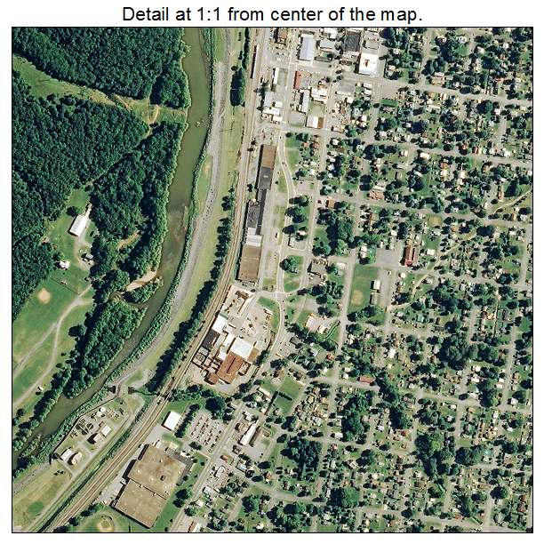 Buena Vista, Virginia aerial imagery detail