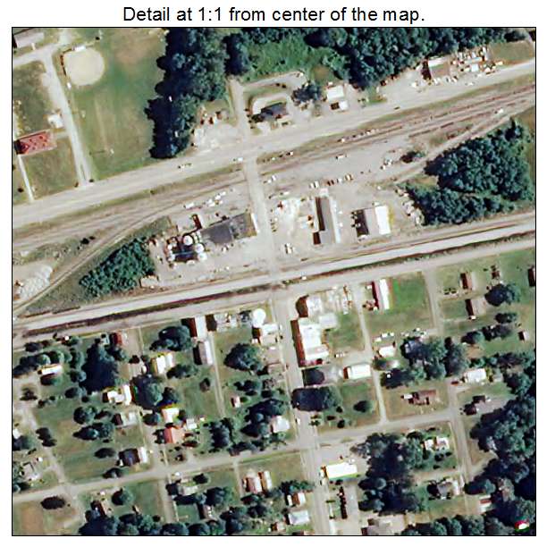 Burkeville, Virginia aerial imagery detail