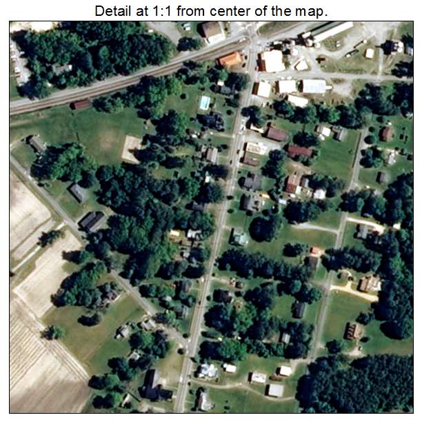 Capron, Virginia aerial imagery detail