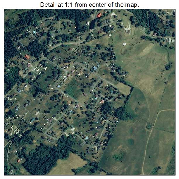Castlewood, Virginia aerial imagery detail