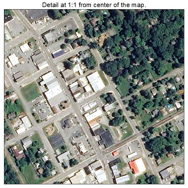 Chase City, Virginia aerial imagery detail