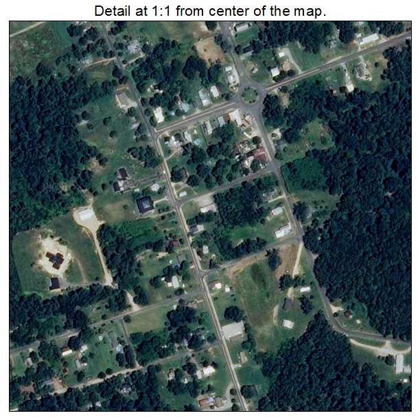 Claremont, Virginia aerial imagery detail