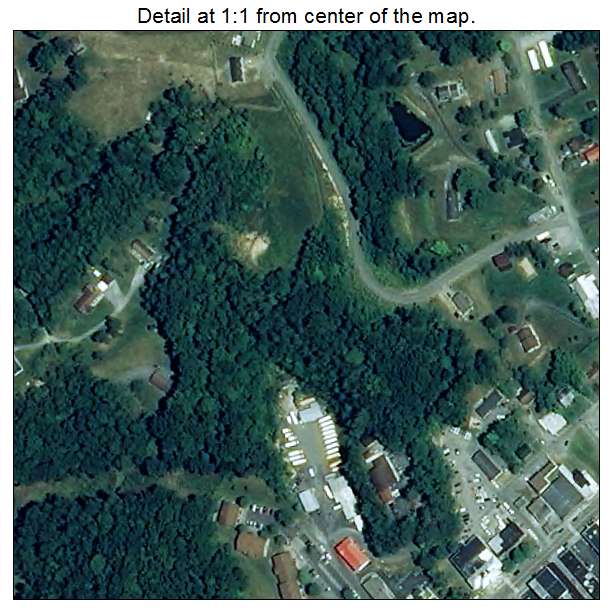Clintwood, Virginia aerial imagery detail