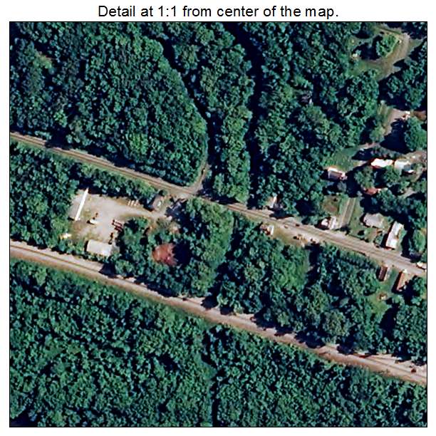 Columbia, Virginia aerial imagery detail