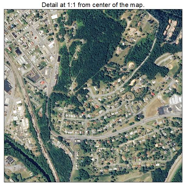 Covington, Virginia aerial imagery detail