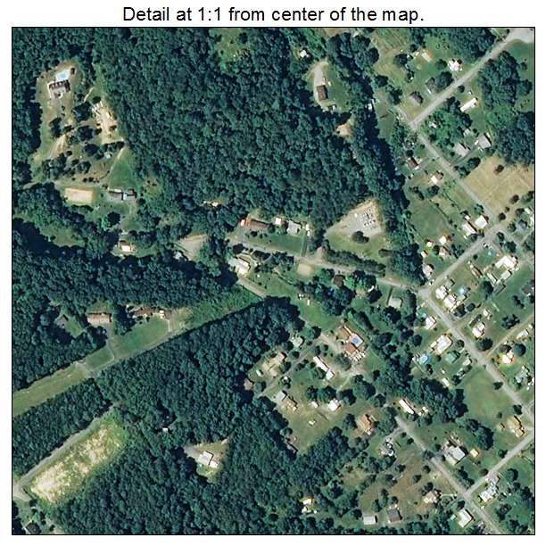 Craigsville, Virginia aerial imagery detail
