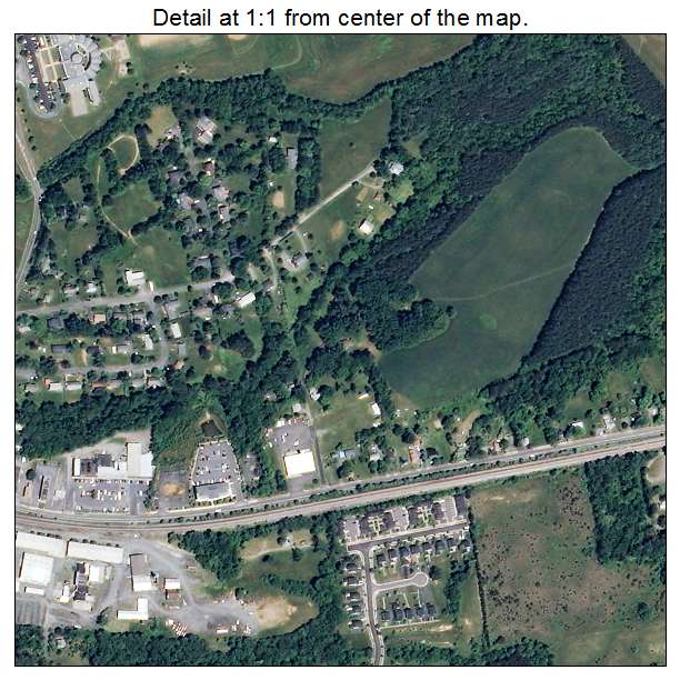 Crozet, Virginia aerial imagery detail