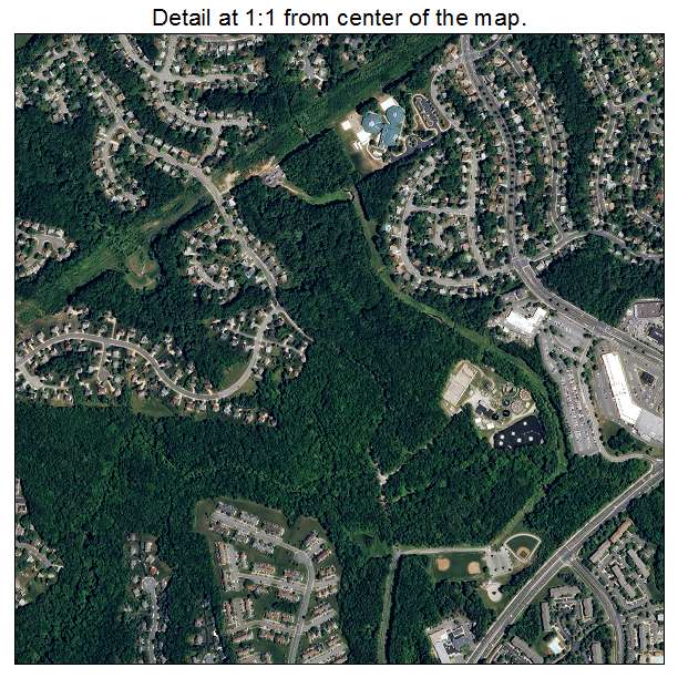 Dale City, Virginia aerial imagery detail