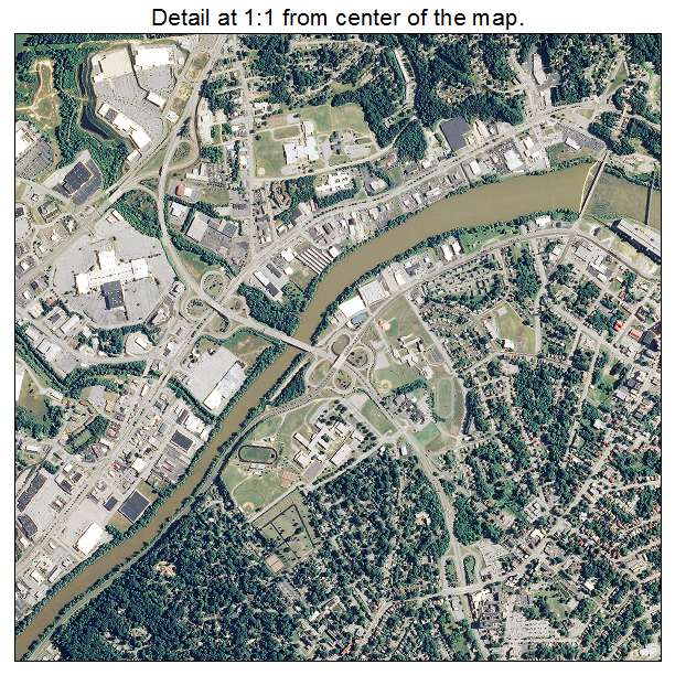 Danville, Virginia aerial imagery detail