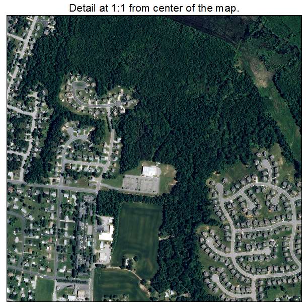 East Highland Park, Virginia aerial imagery detail