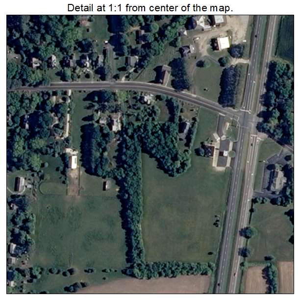Eastville, Virginia aerial imagery detail