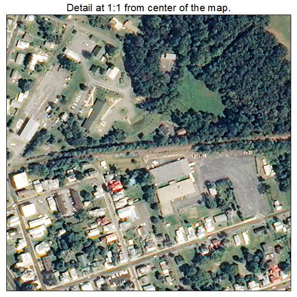 Edinburg, Virginia aerial imagery detail
