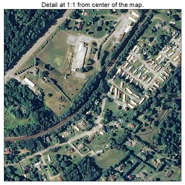Elliston Lafayette, Virginia aerial imagery detail