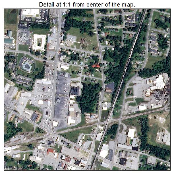 Emporia, Virginia aerial imagery detail