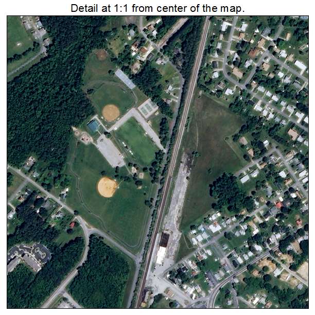 Ettrick, Virginia aerial imagery detail