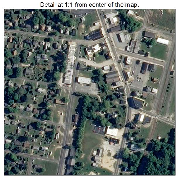 Exmore, Virginia aerial imagery detail