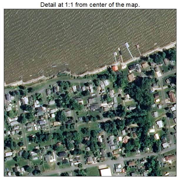 Fairview Beach, Virginia aerial imagery detail