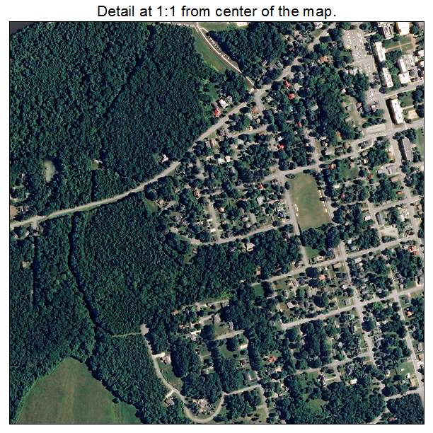 Farmville, Virginia aerial imagery detail