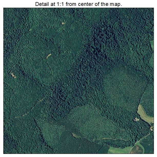Ferrum, Virginia aerial imagery detail