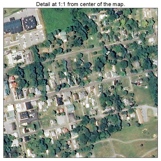 Fincastle, Virginia aerial imagery detail